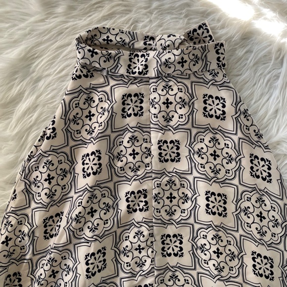 NWOT womens petite Ann Taylor tiled tie waist maxi skirt - Picture 12 of 12